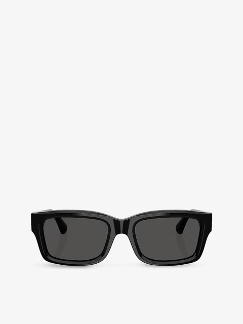 Burberry BE4443 Rectangle-Frame Acetate Sunglasses