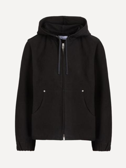 sage NATION Hoodie Jacket in Black