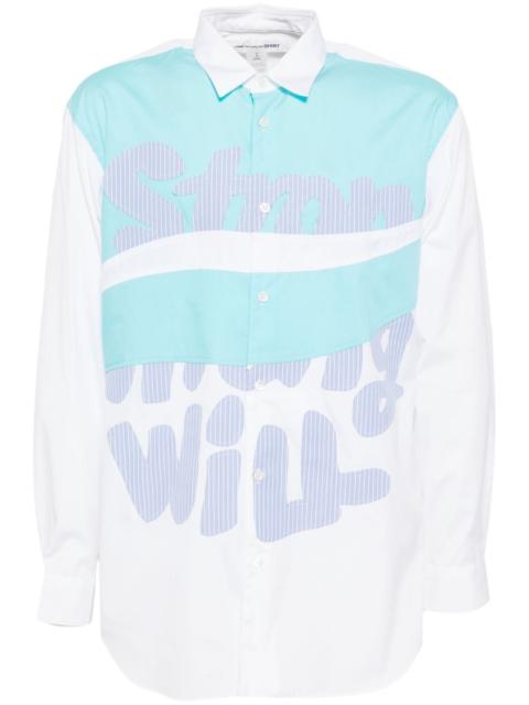 Comme des Garçons SHIRT patchwork shirt