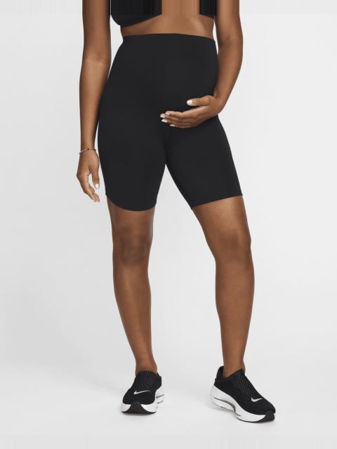 Nike Women's (M) One Dri-FIT High-Waisted 8" Biker Shorts With Pockets (Maternity)