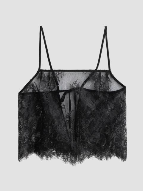 KIKI DE MONTPARNASSE Women's Sabine Lace Cami Top - Black