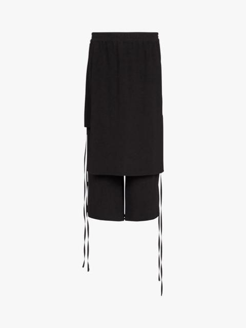 Balmain Black eco-designed crêpe shorts