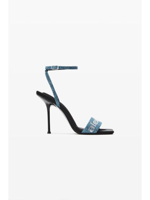 Alexander Wang julie 105mm billboard denim sandal