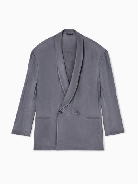 GIORGIO ARMANI DOUBLE-BREASTED JACKET IN VISCOSE TWILL