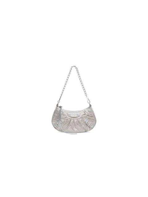 BALENCIAGA le cagole mini bag with chain and rhinestones