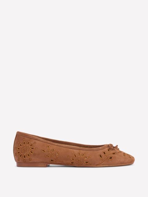 BODEN Cut Out Ballet Flats-Gingersnap