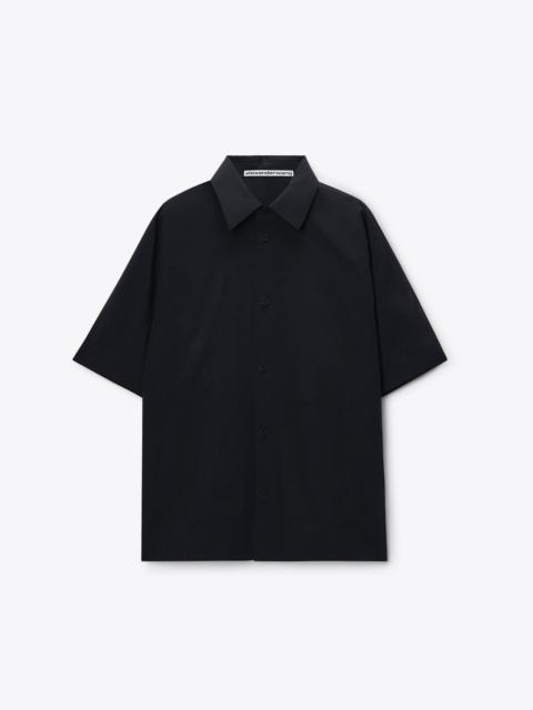 Alexander Wang perforated logo shirt