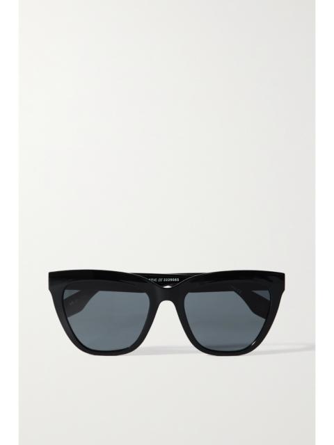 Le Specs Enthusiplastic Oversized Cat-eye Recycled-acetate Sunglasses
