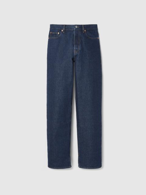 Denim pant with Gucci label