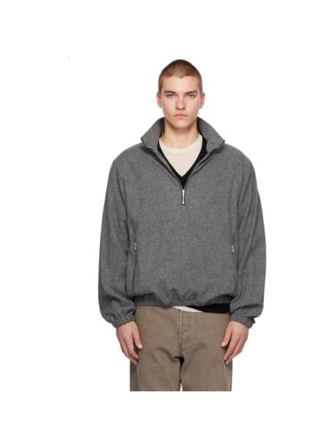 ssstein Gray Fleece Pullover Sweater