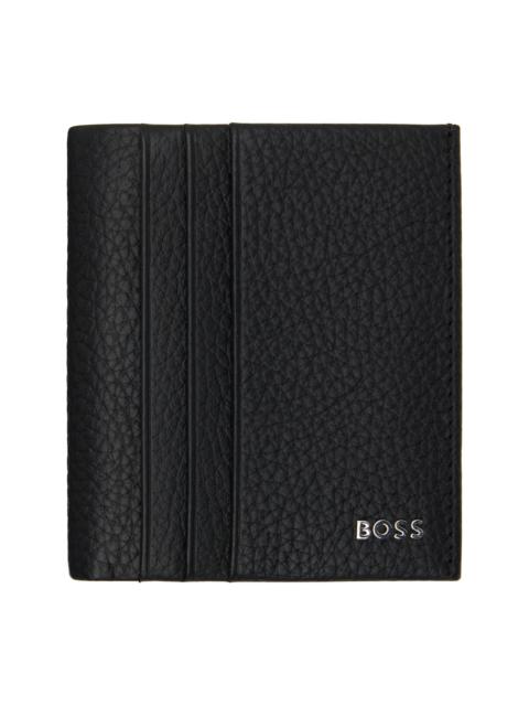 BOSS Black Grained Leather Wallet