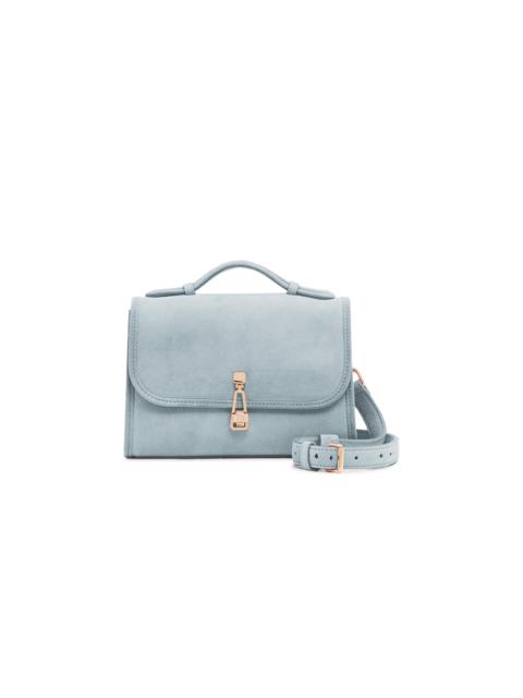 GABRIELA HEARST Leonora Small Suede Bag blue
