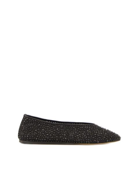 LE MONDE BÉRYL Luna crystal-embellished ballet flats