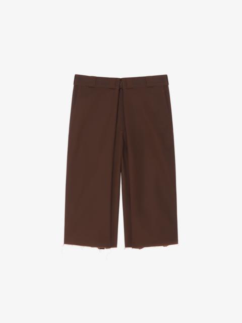 EXTRA WIDE CHINO BERMUDA SHORTS IN CANVAS