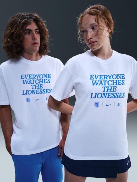 Nike Everyone Watches Women's Sports™ "England" Nike by TOGETHXR Soccer T-Shirt