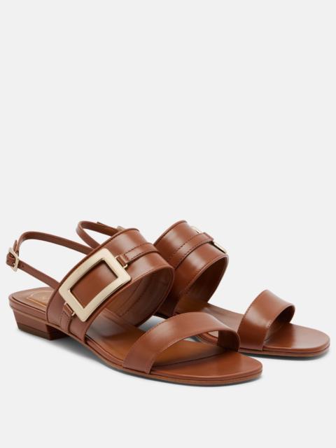 Roger Vivier Belle Vivier leather slingback sandals