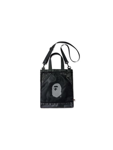A BATHING APE® A Bathing Ape 'Ape Head' Mesh Bag