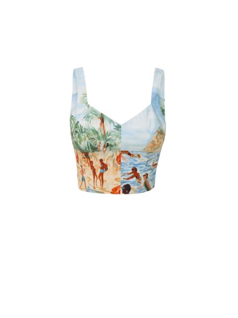 VERONICA BEARD VONETTE PRINTED TANK TOP