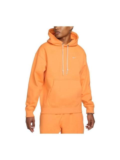 Nike Nike Solo Swoosh Fleece Hoodie 'Orange' DX1355-836