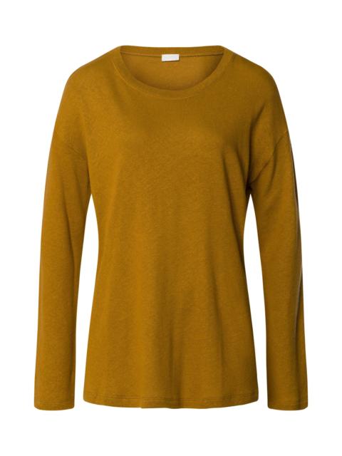 HANRO Summer Knits Relaxed Linen Blend Round Neck Top