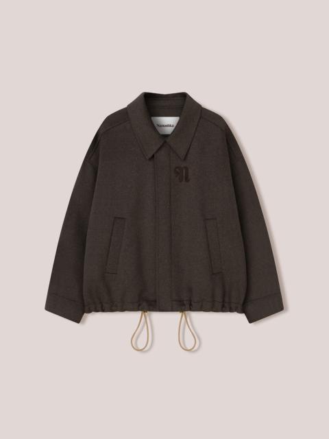 Nanushka DRUE - Double wool jacket - Dark Grey