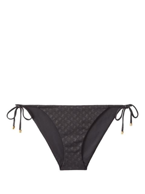 JIMMY CHOO Ariah logo-print bikini bottoms