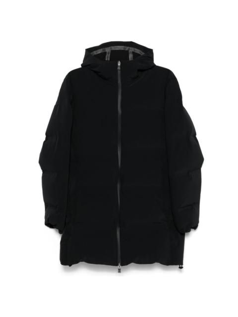 hooded puffer coat