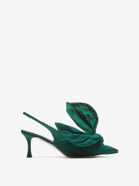 N°21 BOW-EMBELLISHED SLINGBACK PUMPS