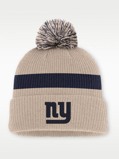 Nike New York Giants Rewind Peak Men's Nike NFL Cuffed Pom Beanie