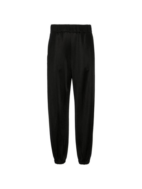 high-waist tapered trousers