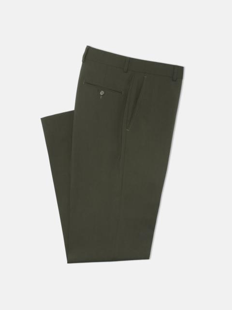 J. PRESS MADE-IN-CANADA OLIVE TROPICAL WOOL TROUSERS