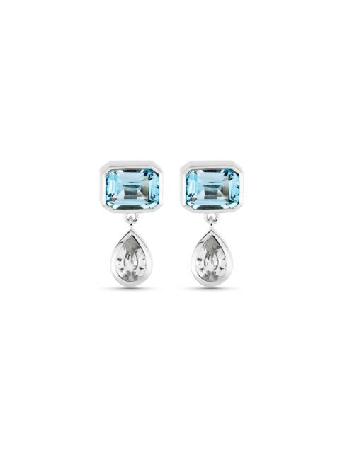 STONE AND STRAND Full Volume Le Bleu Drop Earrings