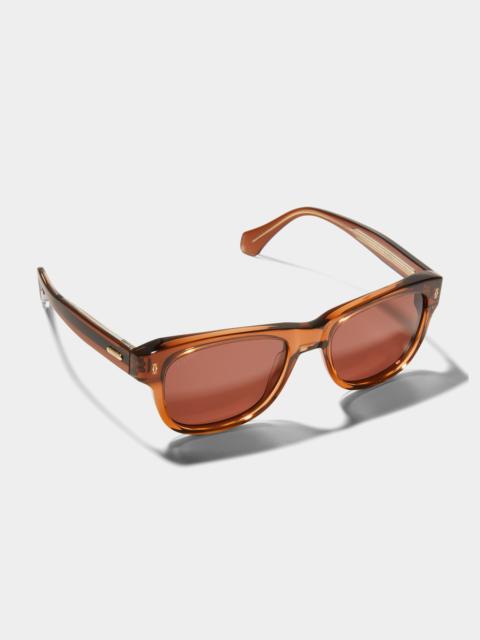 Men's Logo Plaqué Square Sunglasses