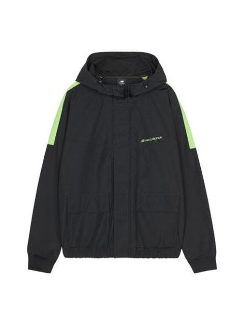 New Balance New Balance Men's New Balance hooded Athleisure Casual Sports Jacket Black AMJ03318-BK
