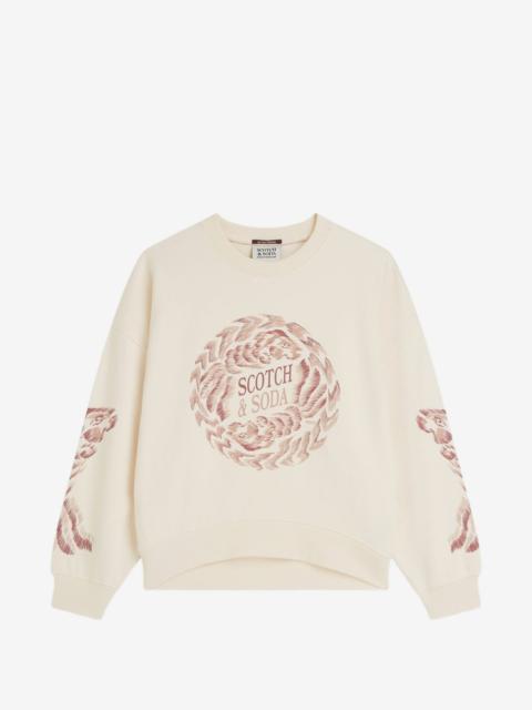 SCOTCH & SODA logo-print sweatshirt