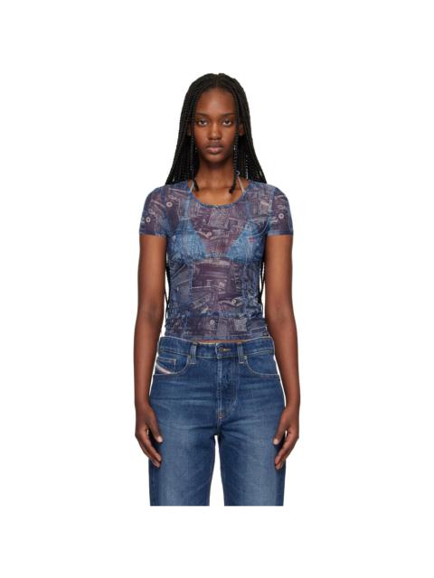 Diesel Blue Kasia-Dnm T-shirt