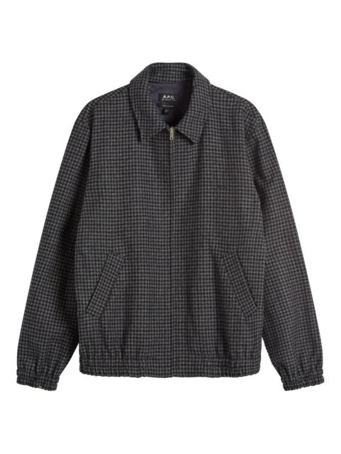 A.P.C. Gilbert Houndstooth Check Wool Jacket