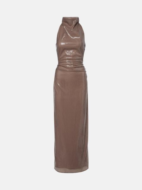 ROTATE Sequined maxi dress