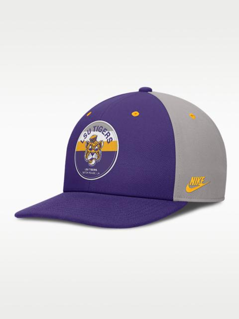 Nike LSU Athletic Prep Pro Men's Nike Dri-FIT College Adjustable Hat