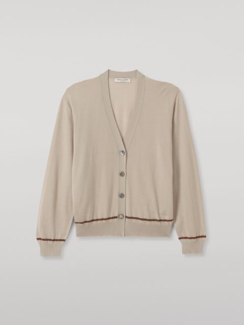 Johnstons of Elgin Effie Cream Superfine Cashmere Cardigan
