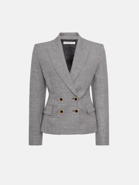 LUREX WOOL PIED DE POULE DOUBLE BREASTED JACKET