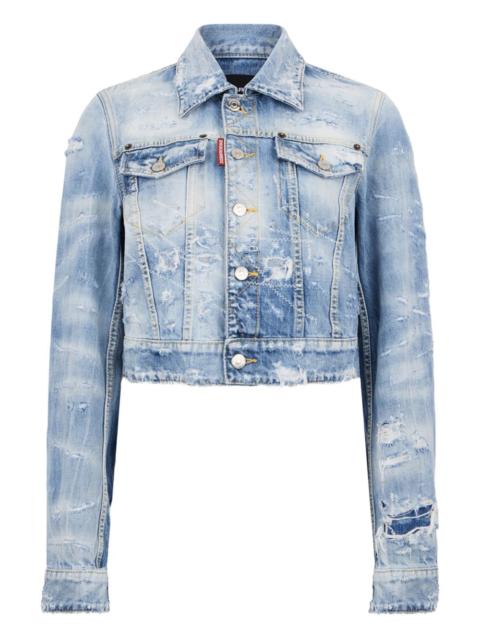 DSQUARED2 distressed-effect denim jacket