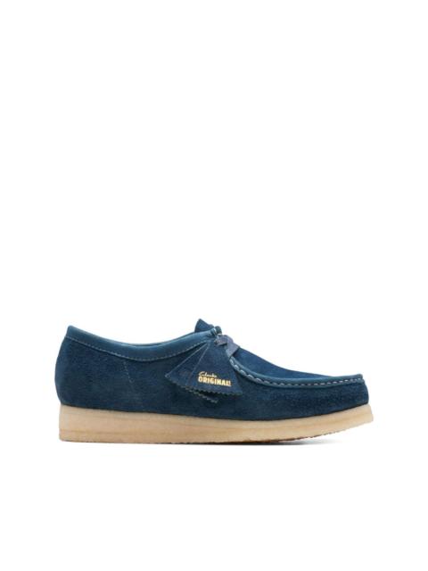 Clarks Originals Wallabee "Navy/Teal" derby shoes