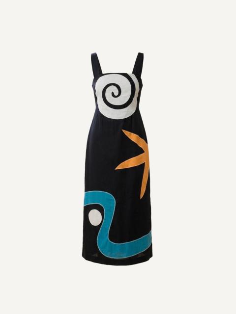 Cleobella BRIE MIDI DRESS | BLACK