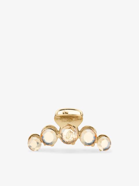 JIMMY CHOO Claw Hair Clip Gold-Finish Crystal Claw Hair Clip