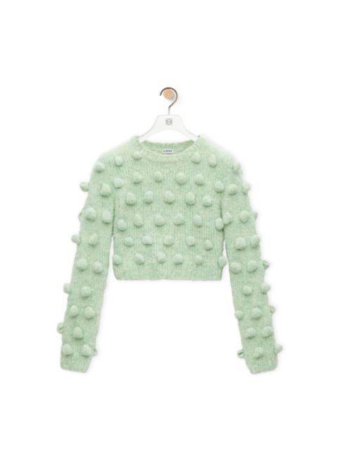 Loewe Cropped sweater in alpaca blend