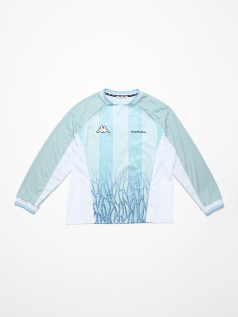 Acne Studios Logo t-shirt - Acne Studios x Kappa - Grey/light blue