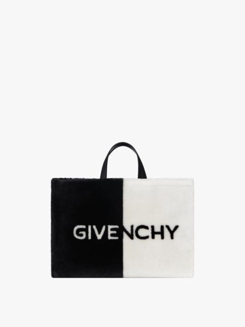 Givenchy MEDIUM G TOTE SHOPPING BAG IN SHEARLING