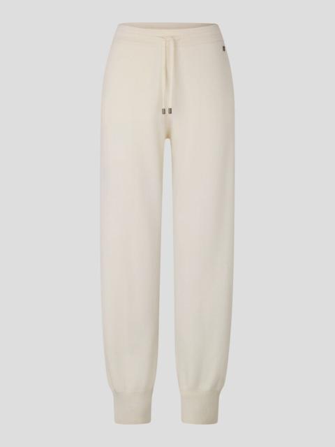 BOGNER Linna Knitted pants in Off-white