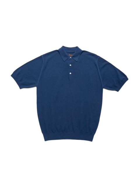 BEAMS PLUS Pique Polo 14G - Navy